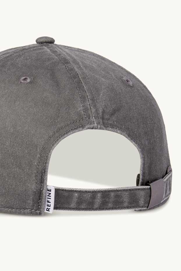 Herren - Jeans-Cap - dunkelgrau