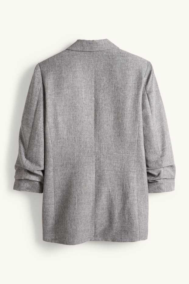 Dames - Business-blazer - regular fit - grijs-mix