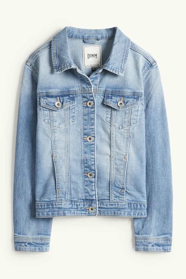 Kinder Mädchen - Jeansjacke - jeansblau