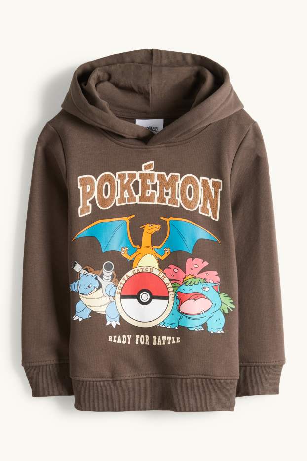 Enfants garçons - Pokémon - sweat à capuche - marron foncé