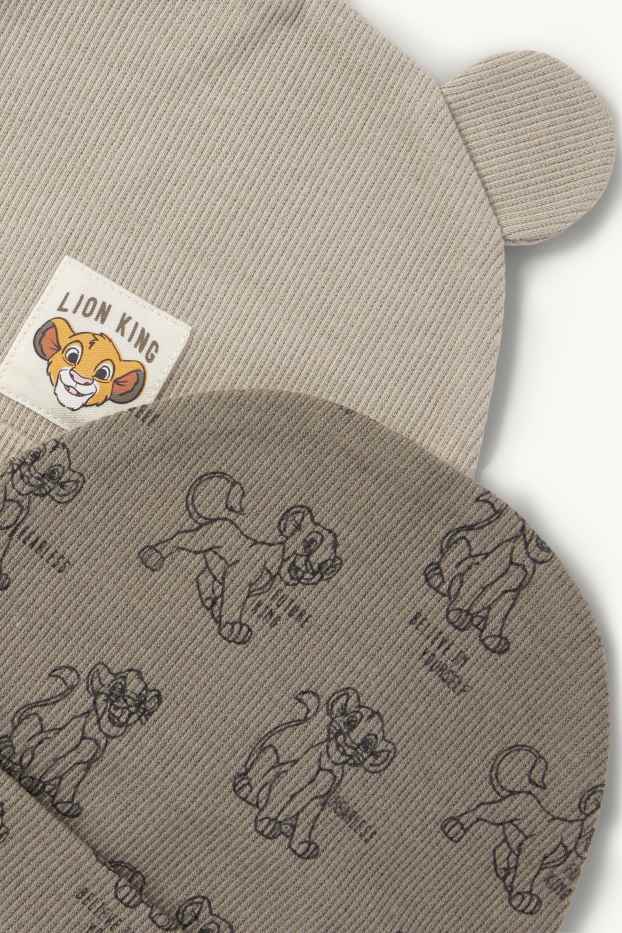 Baby Buben - Multipack 2er - Der König der Löwen - Baby-Mütze - gerippt - beige