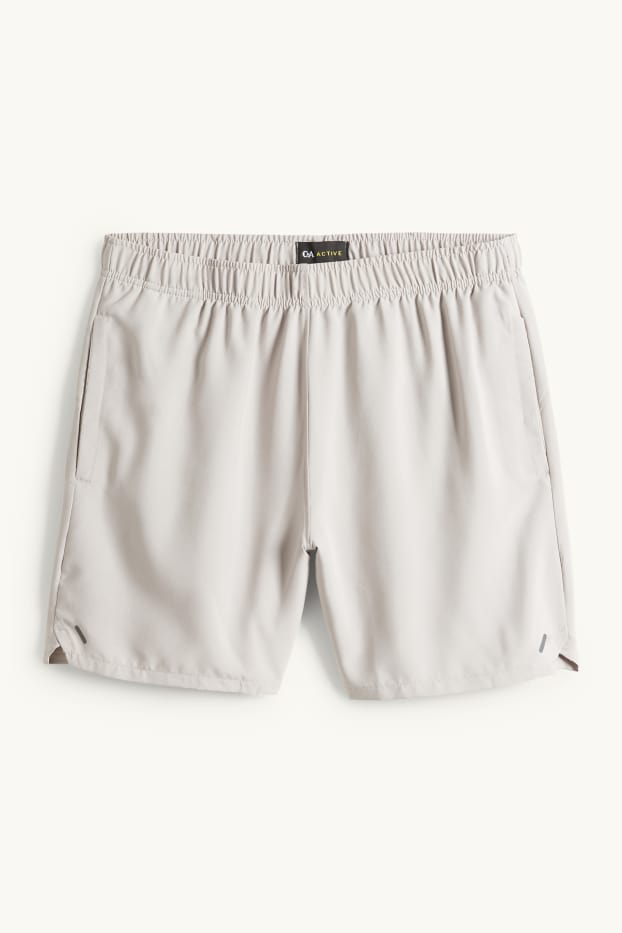 Heren - Sportshort - lichtgrijs