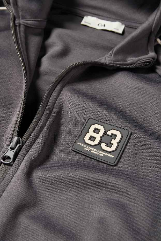 Enfants garçons - Sweat en molleton - noir / gris foncé