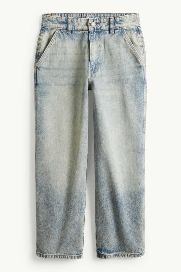 Kinderen: jongens - Baggy jeans - jeanslichtgrijs