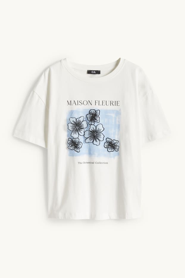 Dona - Samarreta de màniga curta - relaxed fit - blanc