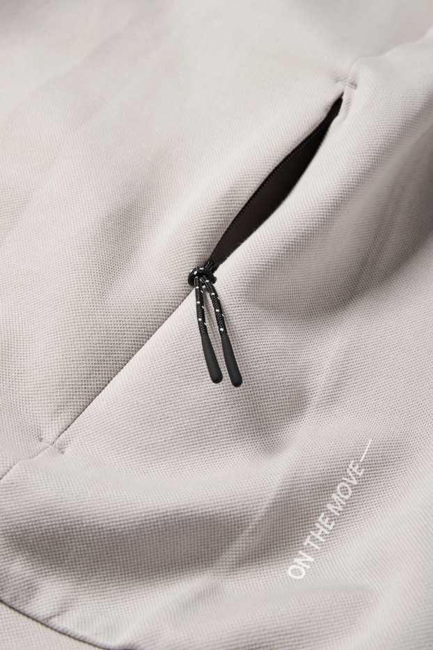 Uomo - Felpa con zip - grigio chiaro