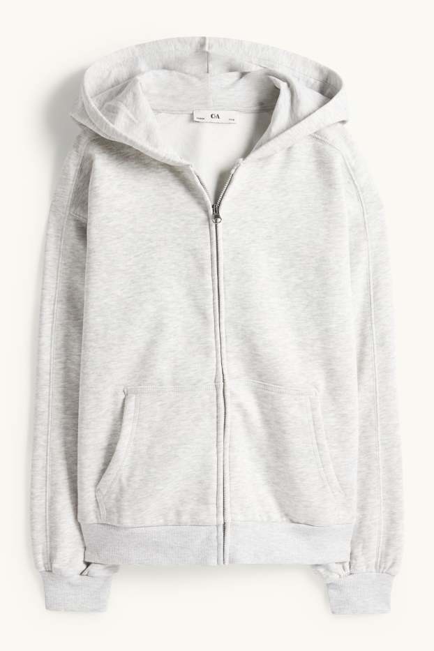 Children Girls - Zip-through hoodie - light gray-melange
