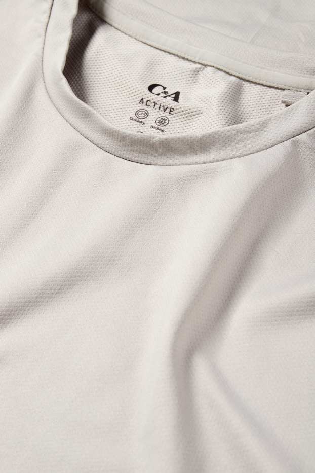 Hommes - T-shirt de sport - regular fit - gris