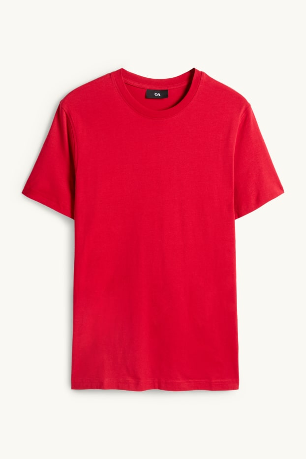 Herren - T-Shirt - Regular Fit - rot