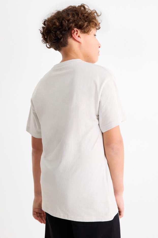 Kinderen: jongens - Set van 3 - gaming - T-shirt - zwart / wit