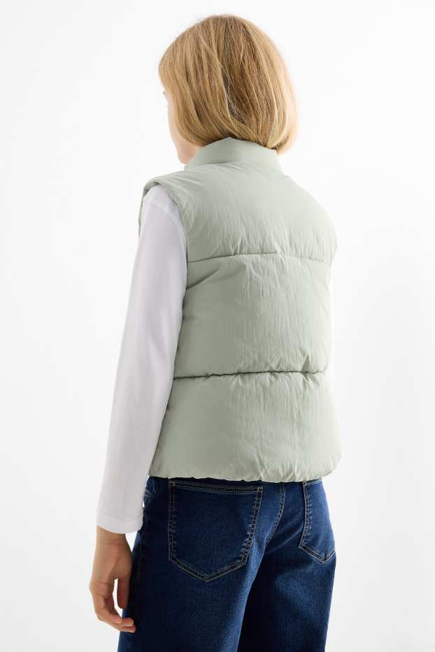 Enfants filles - Gilet sans manches - finition déperlante - vert menthe