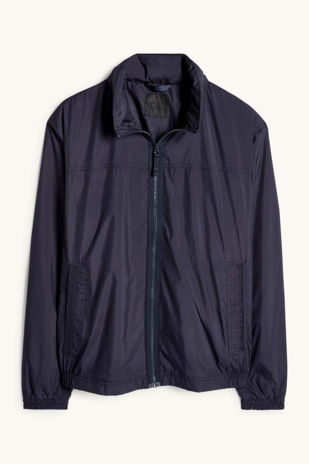 Heren - Blouson met capuchon - waterafstotend - donkerblauw