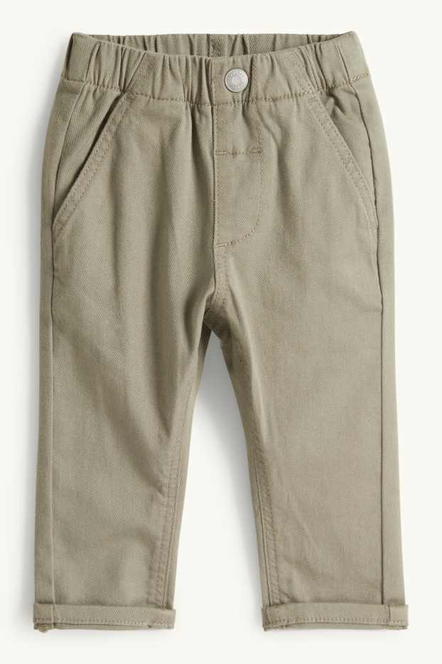 Miminka - chlapci - Lev - outfit pro miminka - 3dílný - zelená / krémově bílá