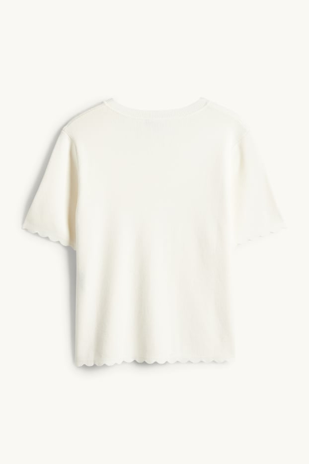 Dona - Jaqueta de punt - blanc trencat