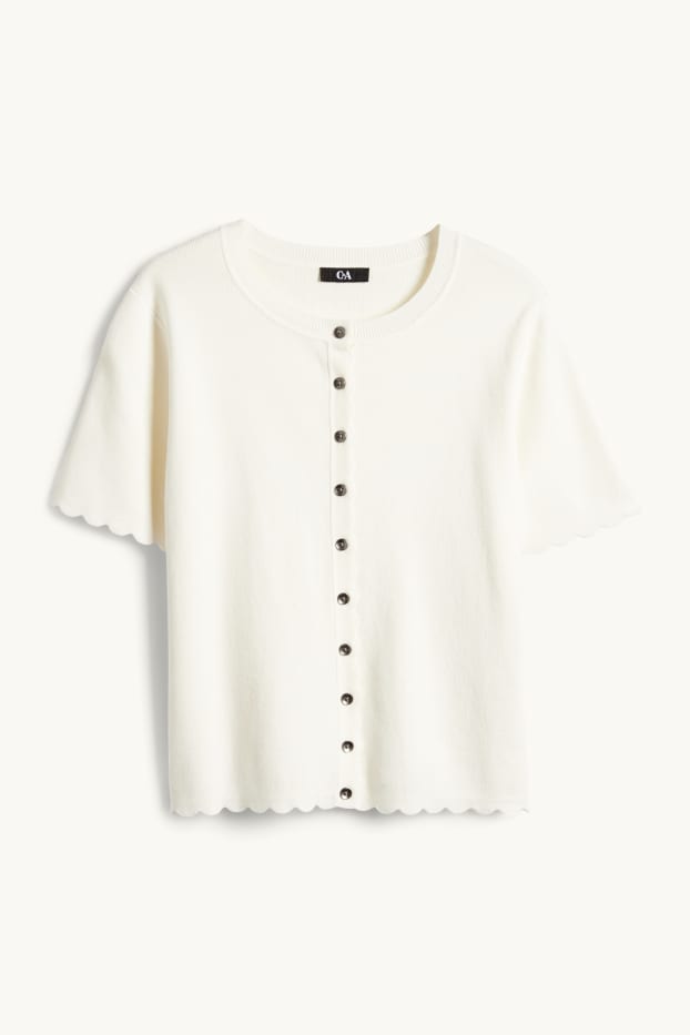 Dona - Jaqueta de punt - blanc trencat