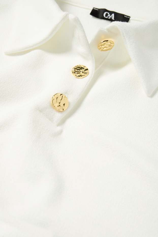 Women - Polo shirt - regular fit - white