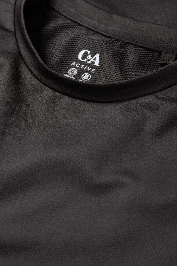 Heren - Sport-T-shirt - regular fit - zwart