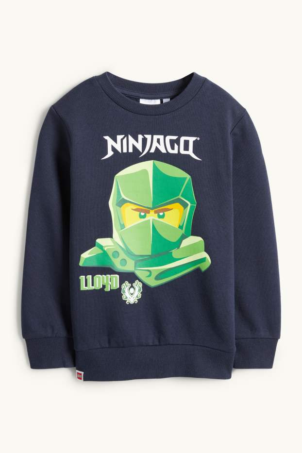 Copii - Băieți - Lego Ninjago - bluză de molton - verde / albastru închis