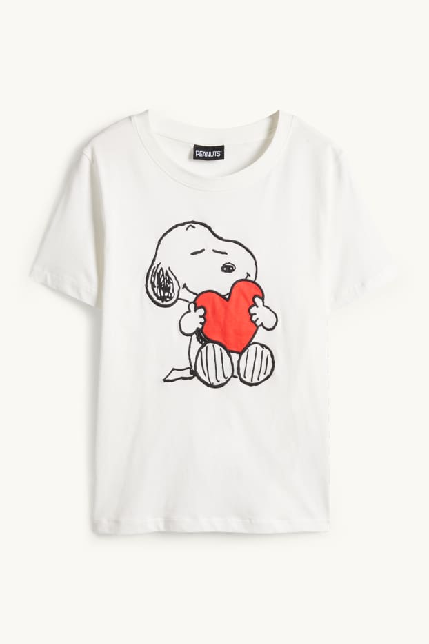 Women - T-shirt - regular fit - Peanuts - white