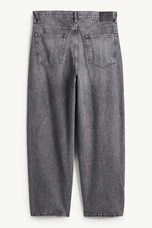 Pánské - Baggy jeans - džíny - šedé