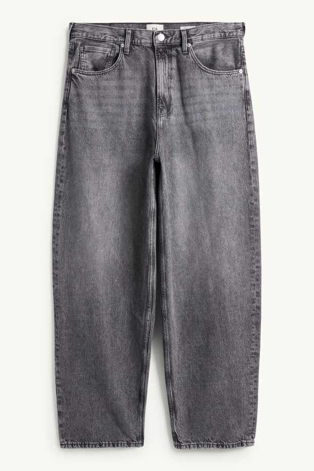 Pánské - Baggy jeans - džíny - šedé