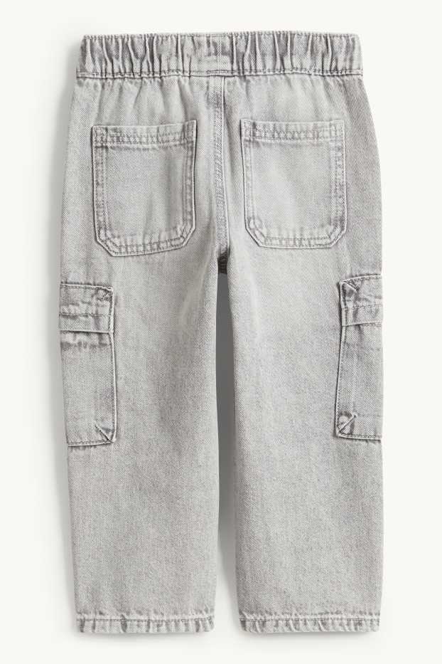 Niños - Jeans cargo - vaqueros - gris claro