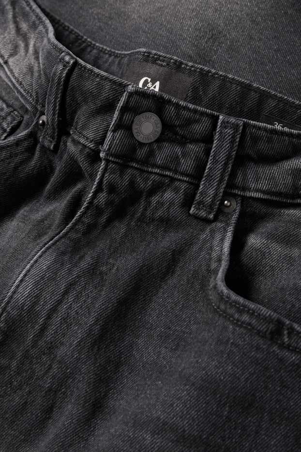 Damen - Mom Jeans - High Waist - LYCRA® - dunkeljeansgrau