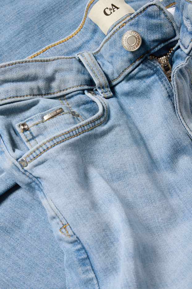 Kobiety - Bootcut jeans - średni stan - dżins-jasnoniebieski