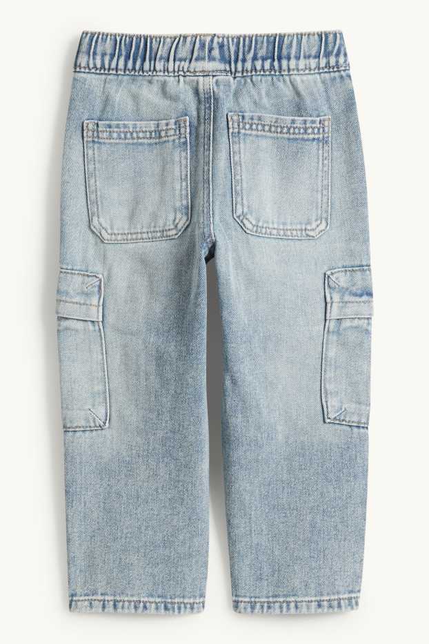 Niños - Jeans cargo - vaqueros - azul claro