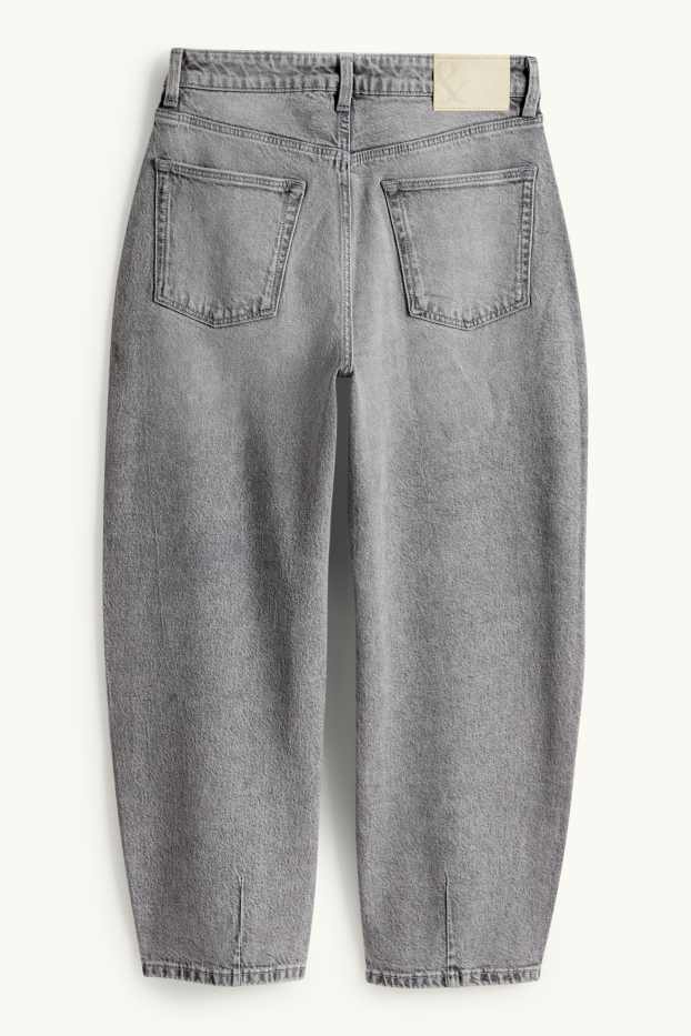 Dona - Barrel Jeans - high waist - texà gris
