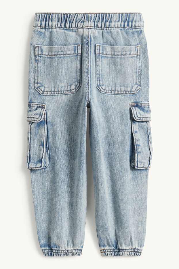 Niños - Jeans cargo - vaqueros - azul claro
