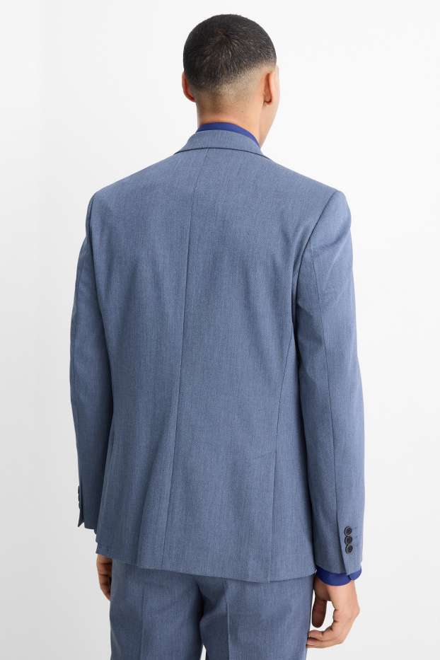 Men - Business shirt - slim fit - Kent collar - Flex - dark blue