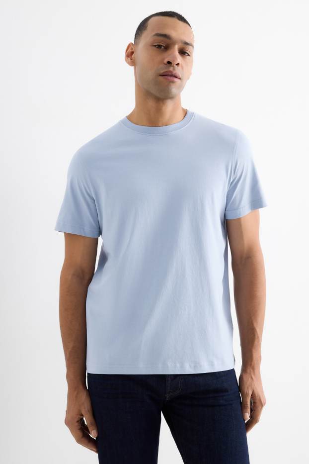 Herren - T-Shirt - Regular Fit - hellblau