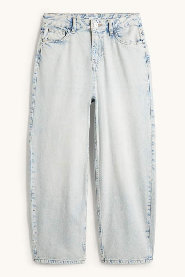 Enfants filles - Barrel jean - jean bleu clair