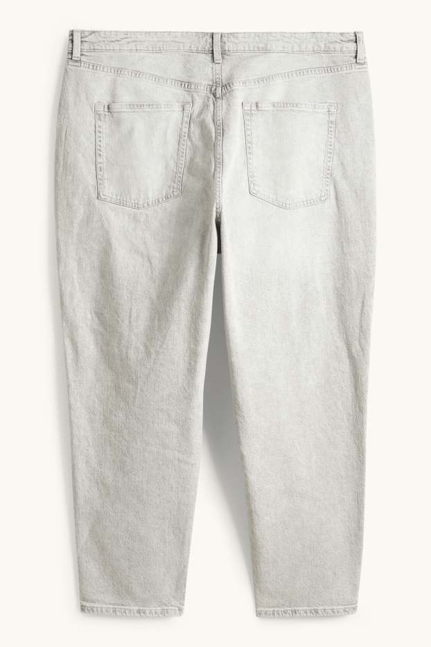 Damen - Mom Jeans - High Waist - LYCRA® - helljeansgrau