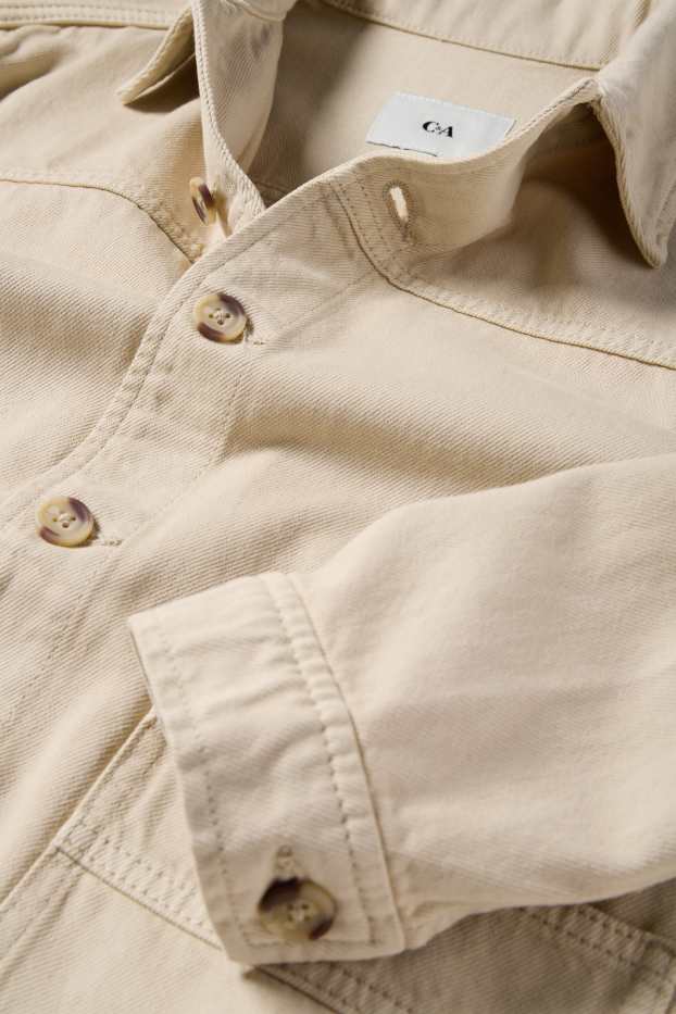 Femmes - Shacket en jean - beige