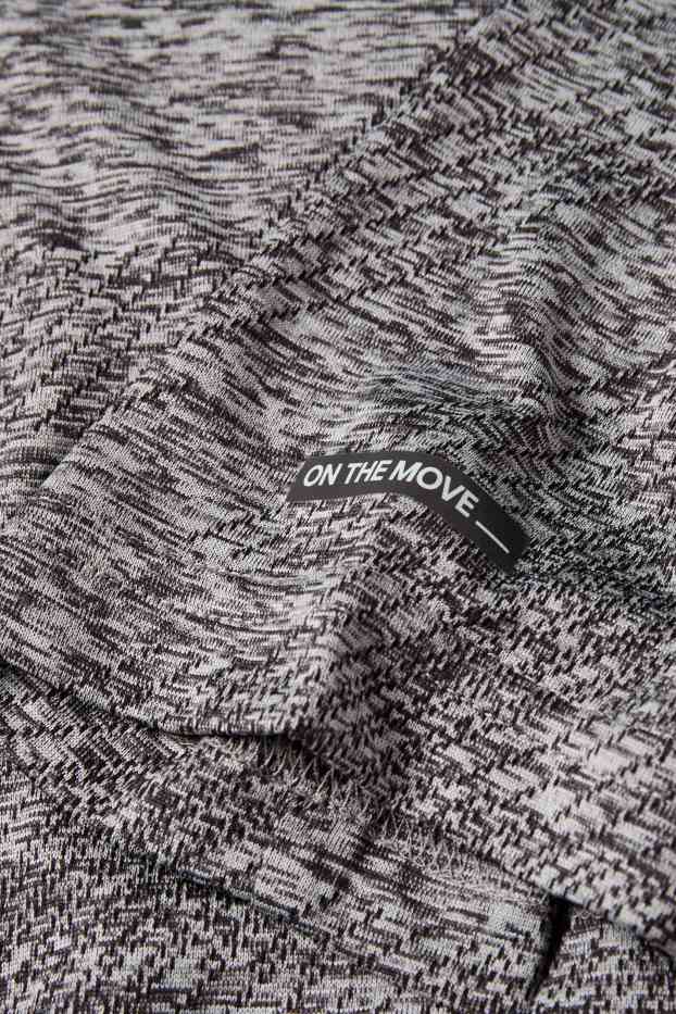 Heren - Sportshirt - regular fit - zwart / grijs