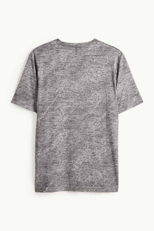 Heren - Sportshirt - regular fit - zwart / grijs