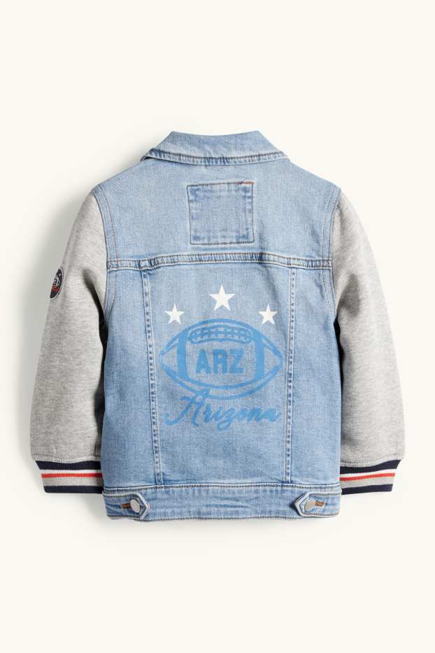 Kinder Buben - Football - Jeansjacke - helljeansblau