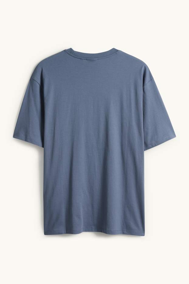 Hommes - T-shirt - relaxed fit - bleu