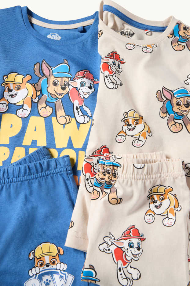 Enfants garçons - Lot de 2 - La Pat' Patrouille - Chase, Marcus - pyjashort - bleu / beige