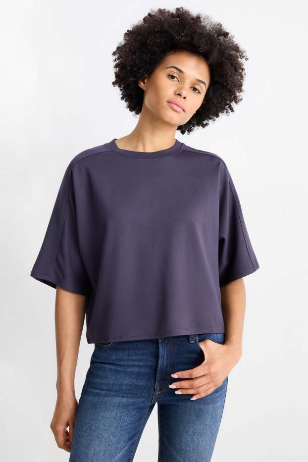 Dona - Dessuadora - oversized - blau fosc