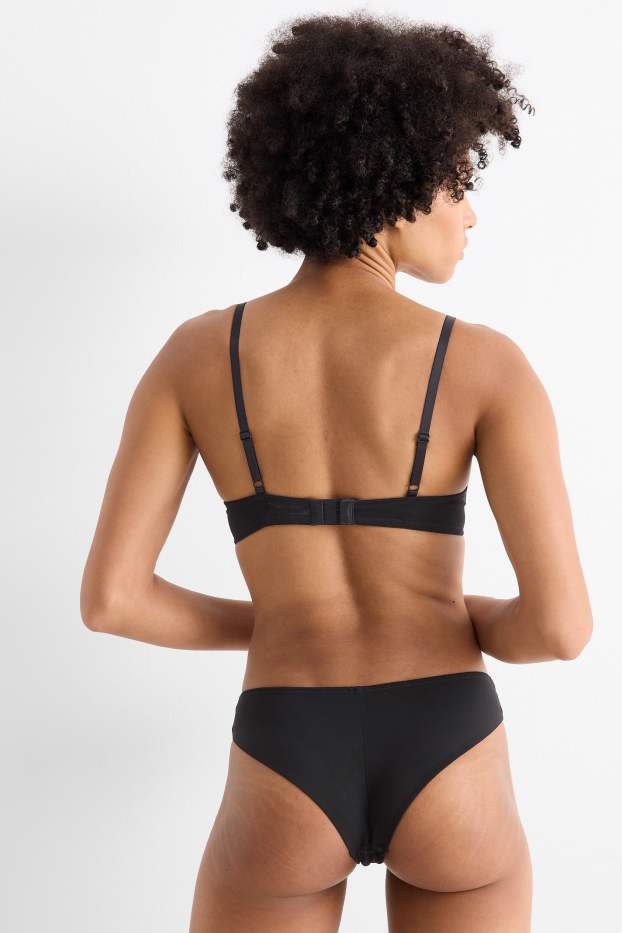 Femmes - Soutien-gorge avec armatures - DEMI - ampliforme - noir