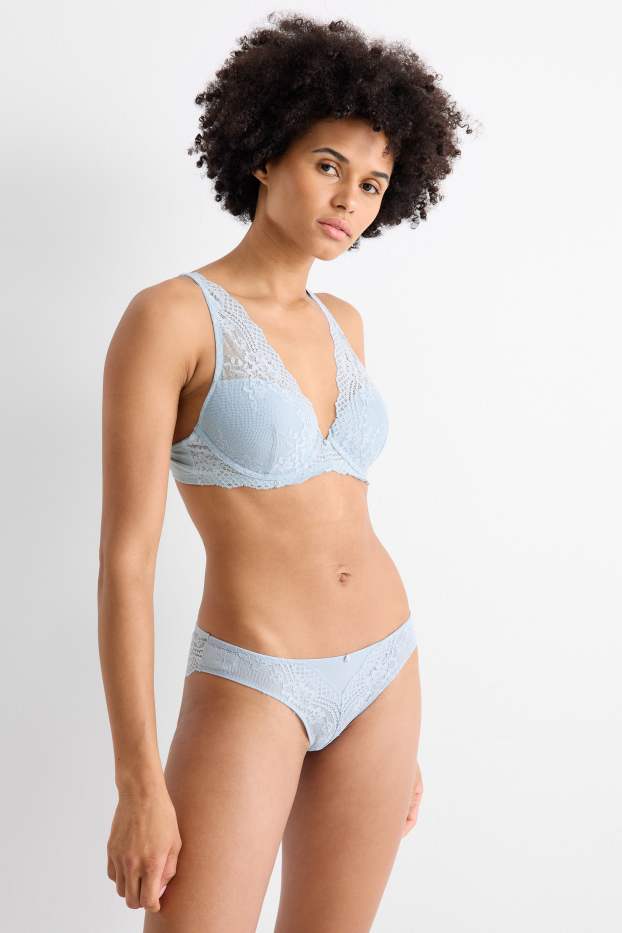 Damen - Brazilian Slip - hellblau