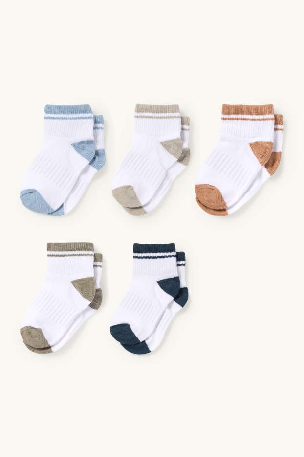 Baby Buben - Multipack 5er - Baby-Socken - weiß
