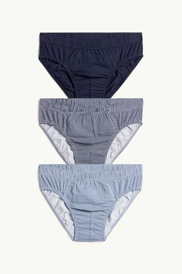 Herren - Multipack 3er - Slip - dunkelblau