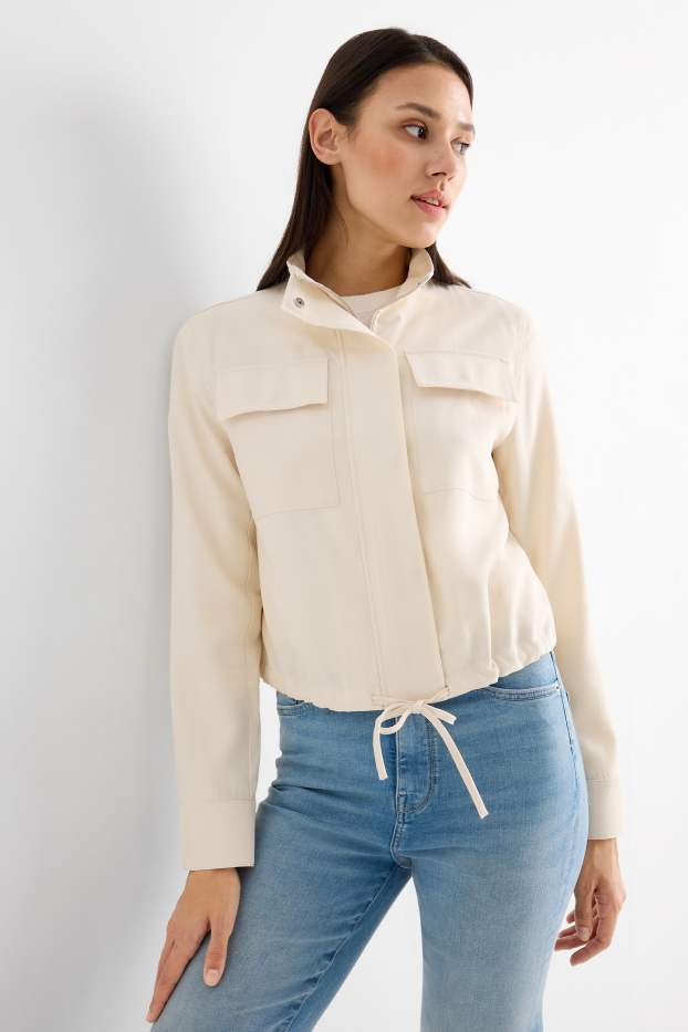 Damen - Jacke - hellbeige