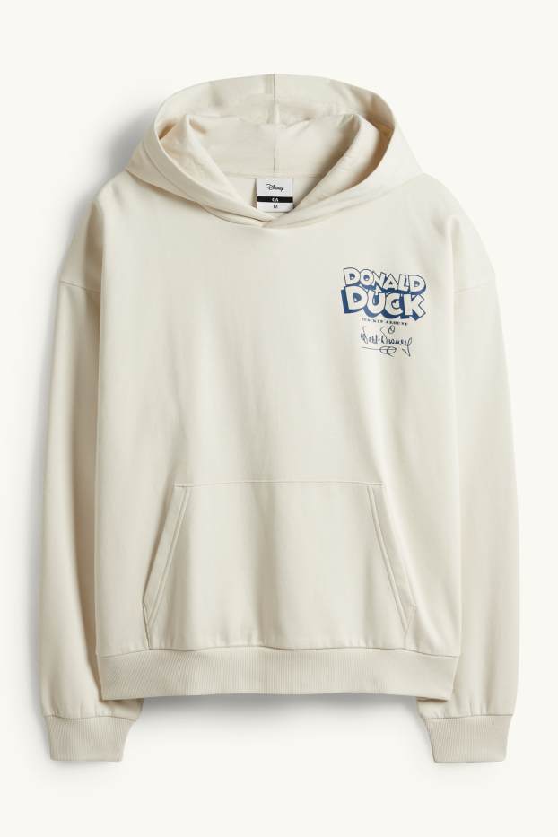 Bărbați - Hanorac supradimensionat - Donald Duck - bej deschis