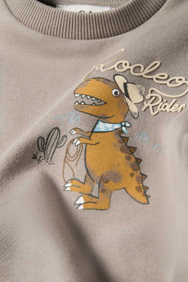 Kinder Jungen - Dino - Sweatshirt - grau