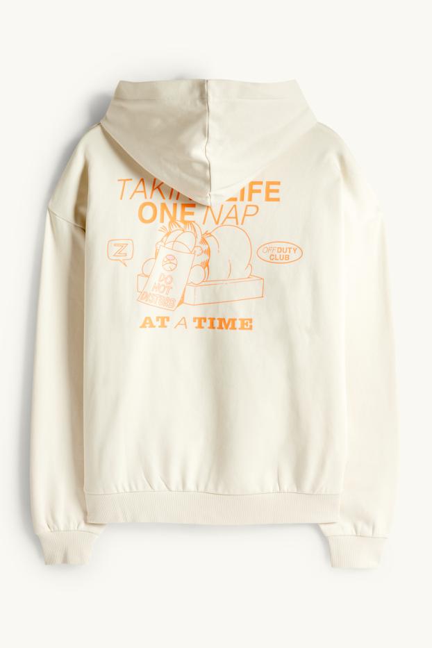 Bărbați - Hanorac supradimensionat - Garfield - bej deschis